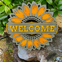Door Hanger Sunflower - Sign Party Choice