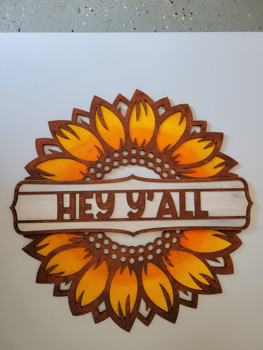 Door Hanger Sunflower - Sign Party Choice